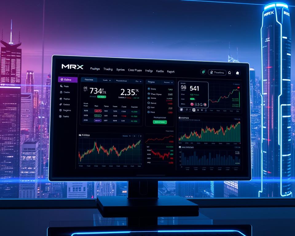 crypto exchange trading interface