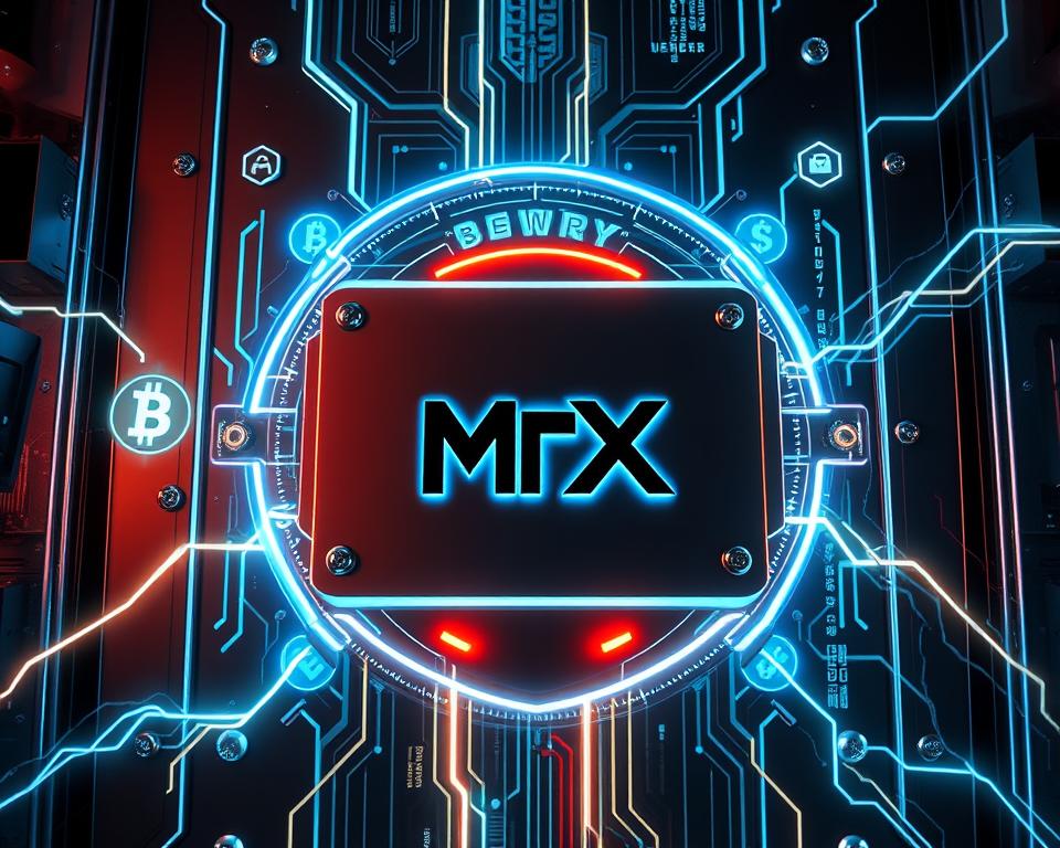 A high-tech digital security system, featuring a sleek MrX logo, protects a virtual cryptocurrency wallet. Metallic panels and holographic displays create a futuristic, cyber-secure atmosphere. Glowing blockchain symbols and encrypted data streams flow through the scene, highlighting the advanced cryptographic measures in place. Dramatic lighting casts dynamic shadows, emphasizing the importance of these robust security protocols. The image conveys a sense of confidence and trust in the MrX cryptocurrency platform's ability to safeguard digital assets. A high-tech digital security system, featuring a sleek MrX logo, protects a virtual cryptocurrency wallet. Metallic panels and holographic displays create a futuristic, cyber-secure atmosphere. Glowing blockchain symbols and encrypted data streams flow through the scene, highlighting the advanced cryptographic measures in place. Dramatic lighting casts dynamic shadows, emphasizing the importance of these robust security protocols. The image conveys a sense of confidence and trust in the MrX cryptocurrency platform's ability to safeguard digital assets.